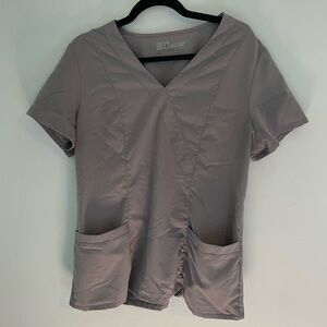 Grey's Anatomy by Barco Large Gray Scrub Top